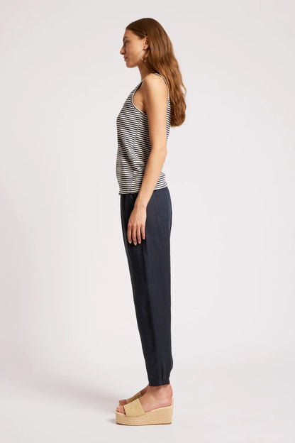 EB & IVE CASA STRIPED TANK - INDIGO/WHITE