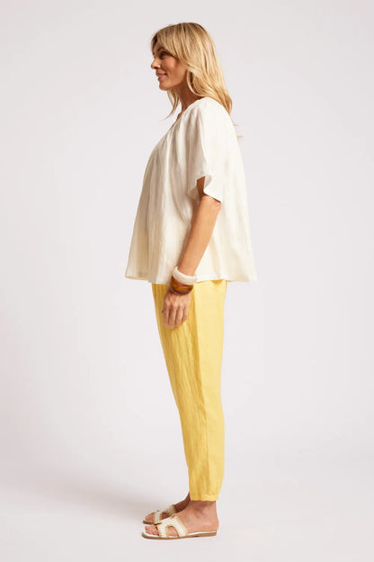 EB & IVE COVE RELAXED TOP - WHITE