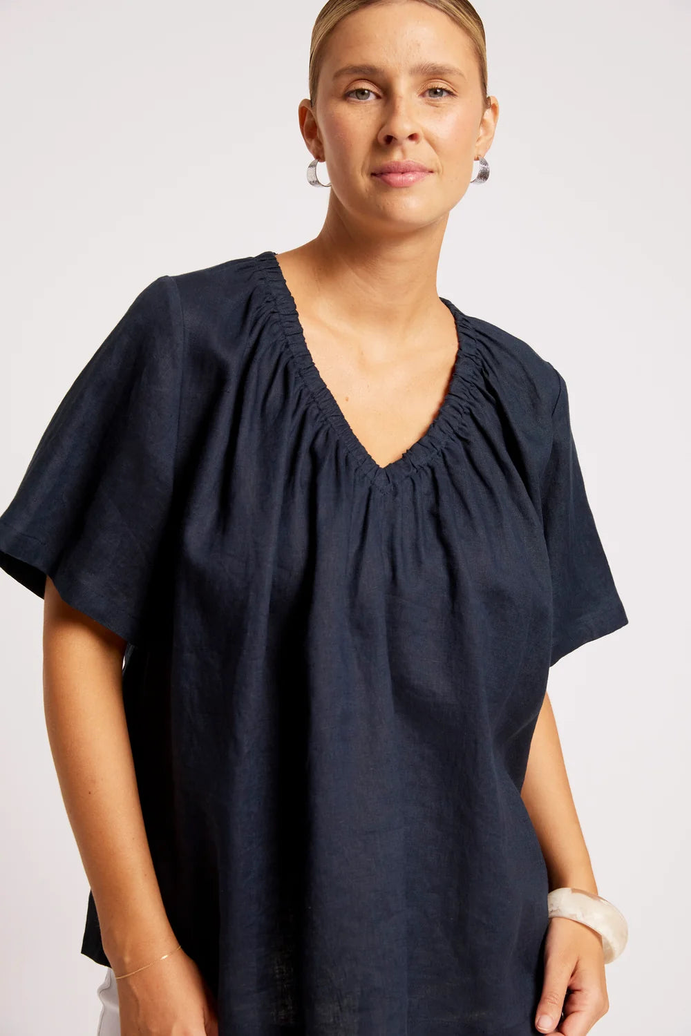 EB & IVE COVE RELAXED TOP - INDIGO