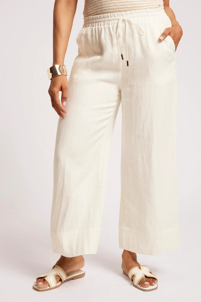 EB & IVE COVE RELAXED PANT - WHITE