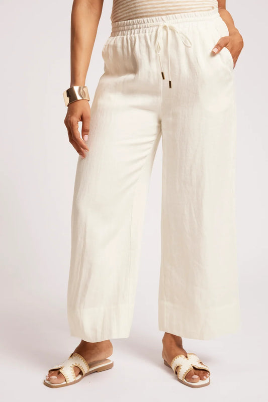 EB & IVE COVE RELAXED PANT - WHITE