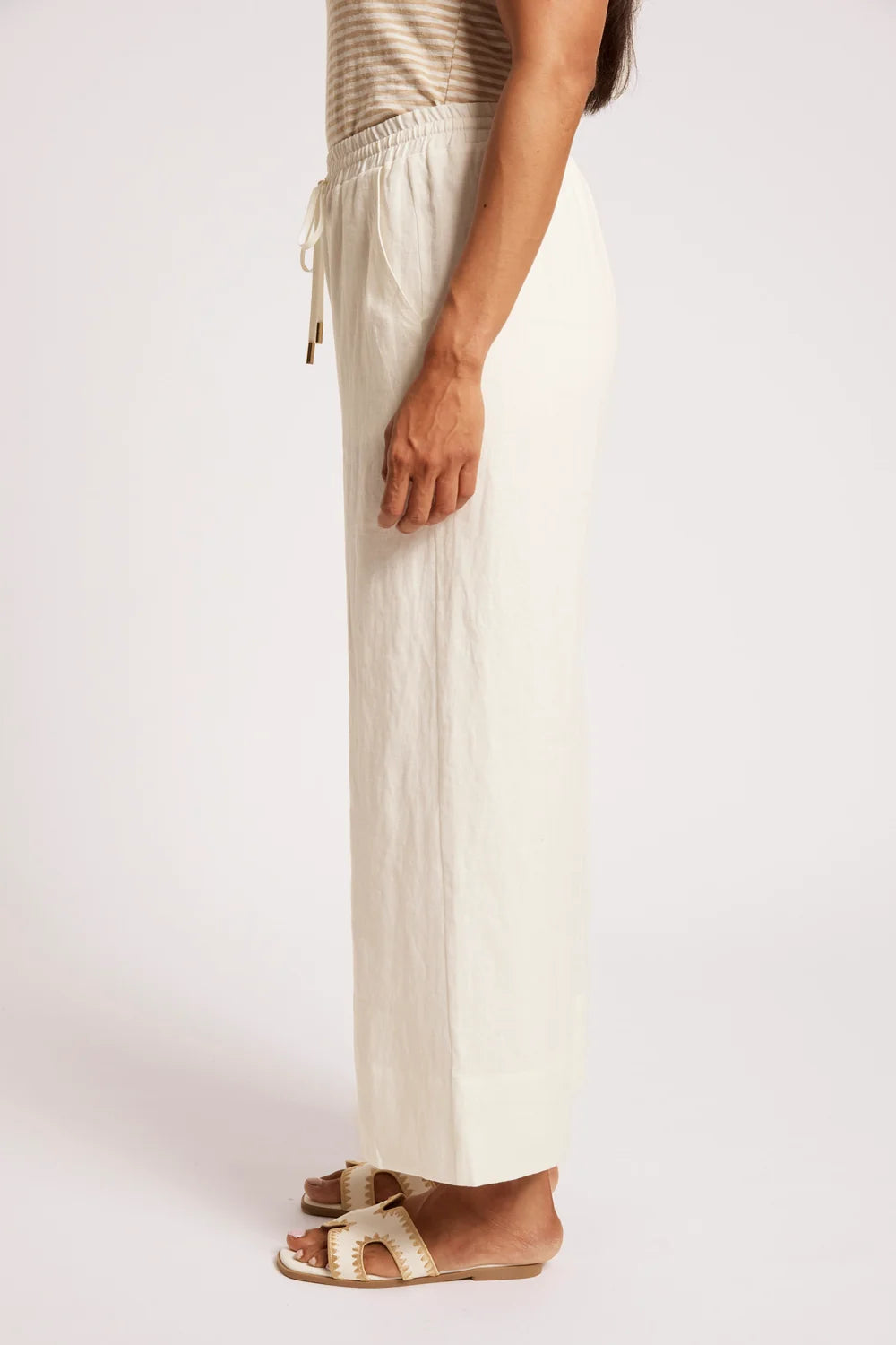 EB & IVE COVE RELAXED PANT - WHITE