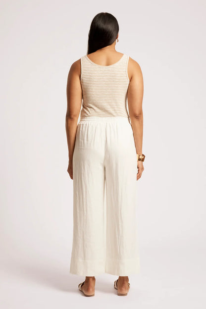 EB & IVE COVE RELAXED PANT - WHITE