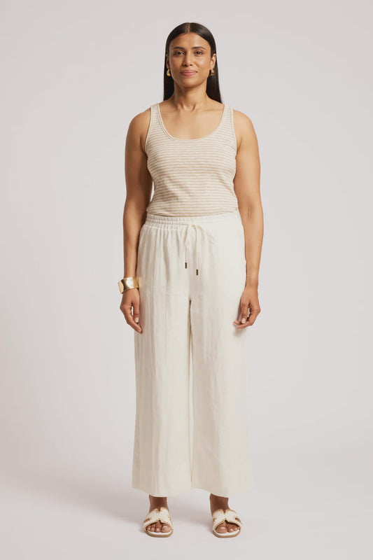 EB & IVE COVE RELAXED PANT - WHITE