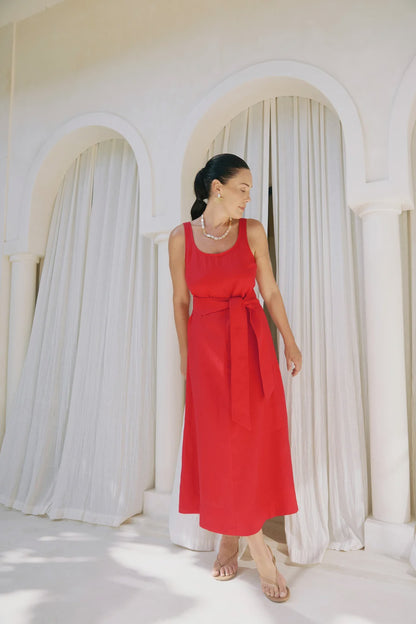 EB & IVE COVE MAXI DRESS - APEROL