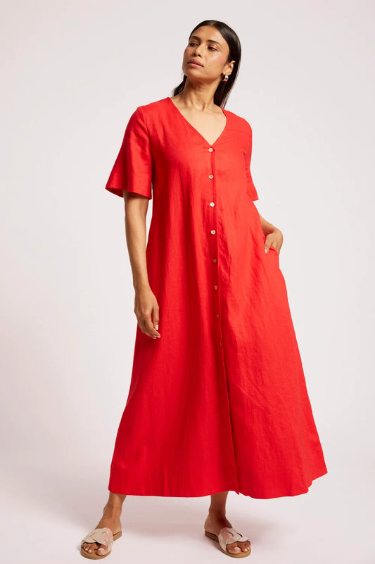 EB & IVE COVE MAXI DRESS - APEROL