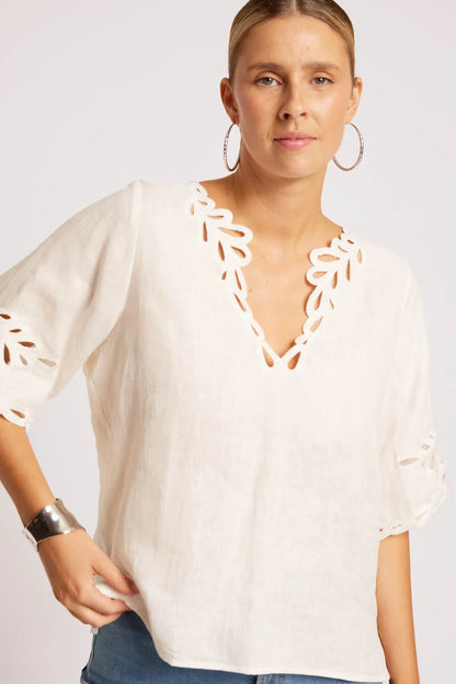 EB & IVE MARIS TOP - WHITE