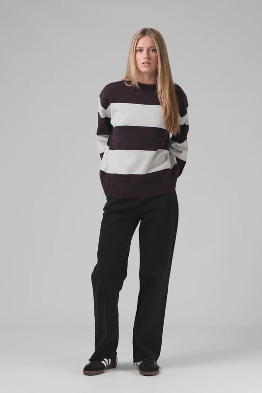 RPM GEORGIA STRIPE KNIT - PURPLE/ICE