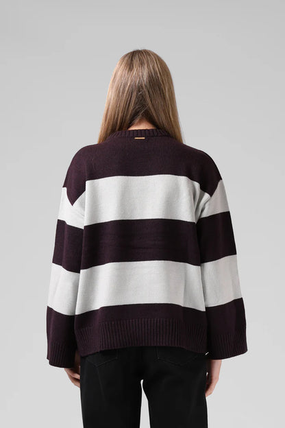 RPM GEORGIA STRIPE KNIT - PURPLE/ICE