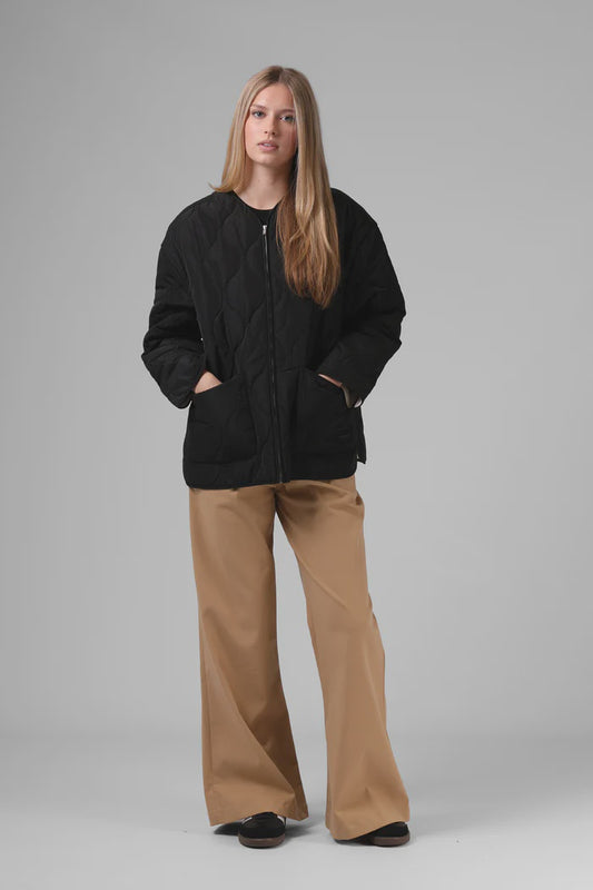 RPM QUILTED JACKET - BLACK