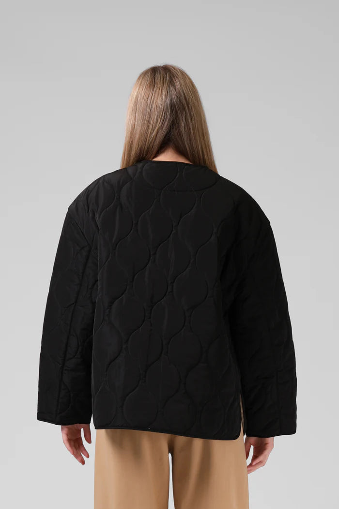 RPM QUILTED JACKET - BLACK