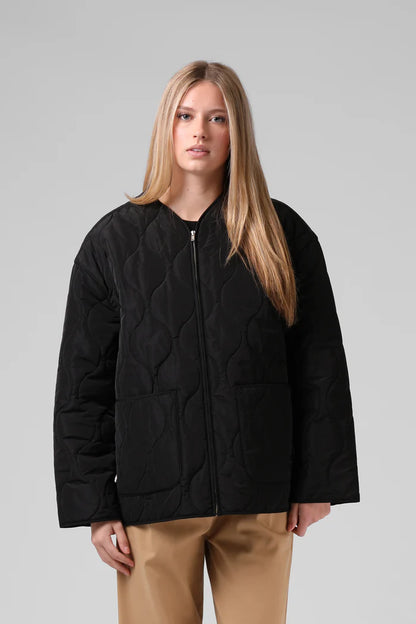 RPM QUILTED JACKET - BLACK