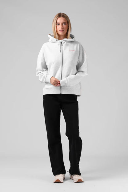 RPM CLOTHING - CHILLER ZIP HOOD - WHITE MARL