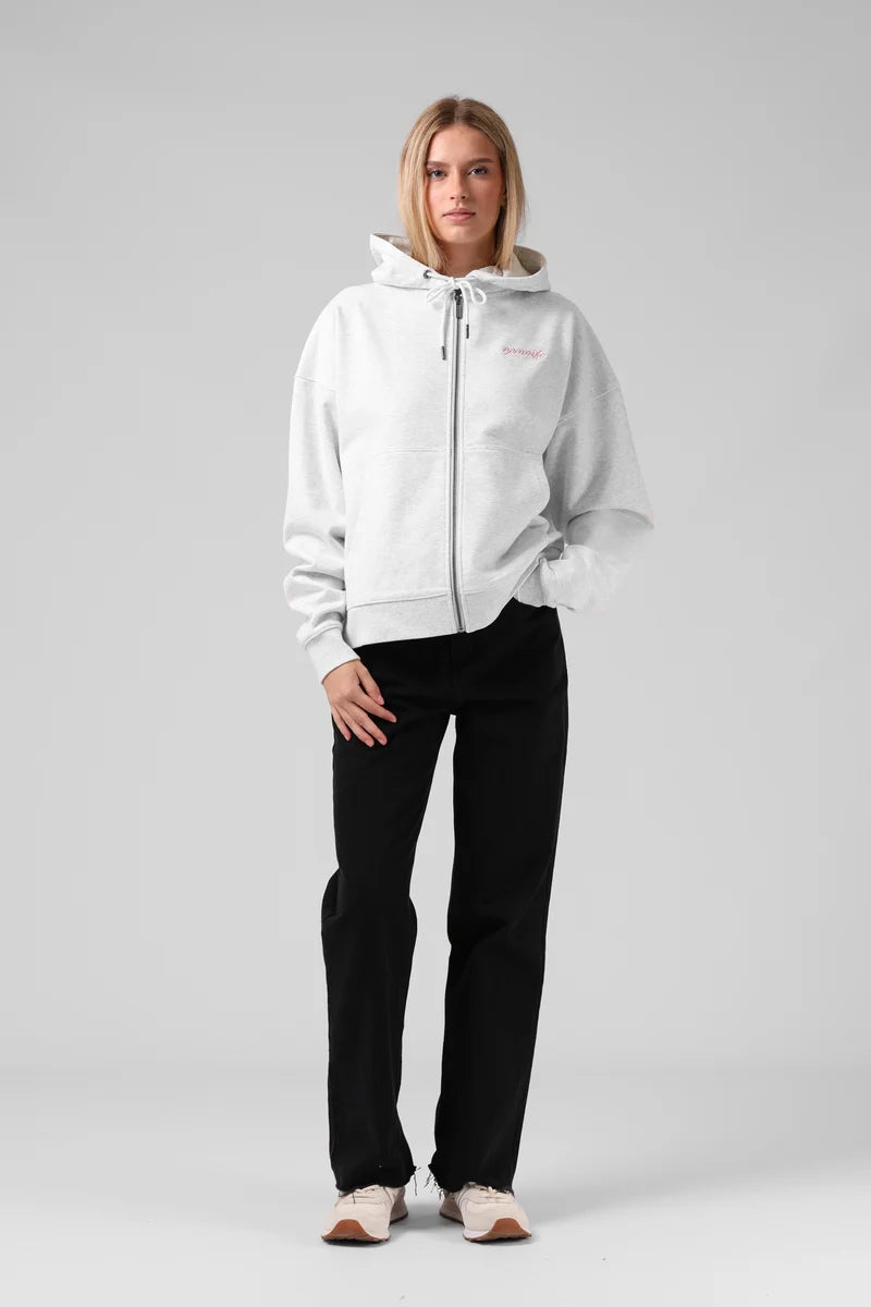 RPM CLOTHING - CHILLER ZIP HOOD - WHITE MARL