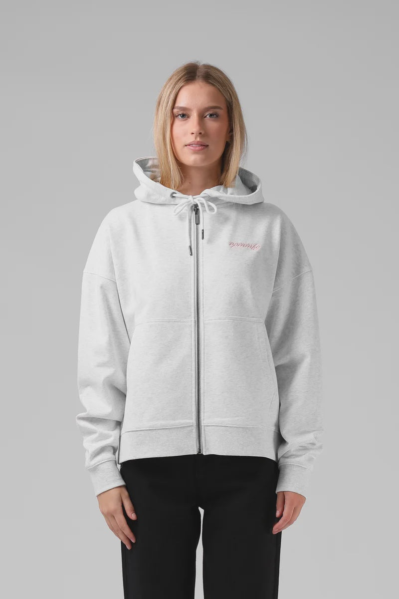 RPM CLOTHING - CHILLER ZIP HOOD - WHITE MARL