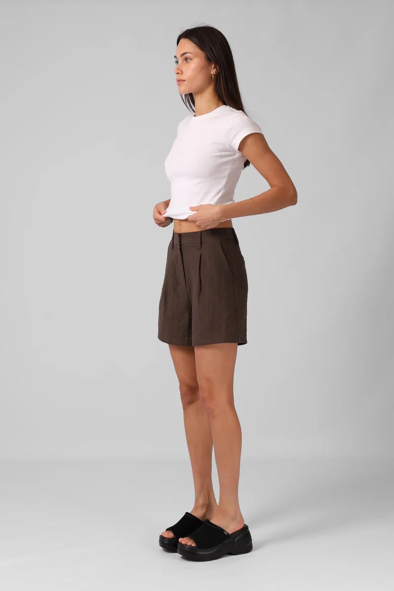 RPM CLOTHING - JULIA SHORT - BROWN