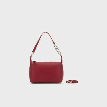 BLACK CAVIAR ELODIE CROSSBODY BAG - DEEP RED