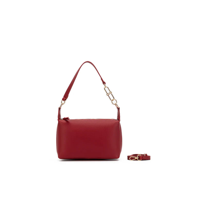 BLACK CAVIAR ELODIE CROSSBODY BAG - DEEP RED