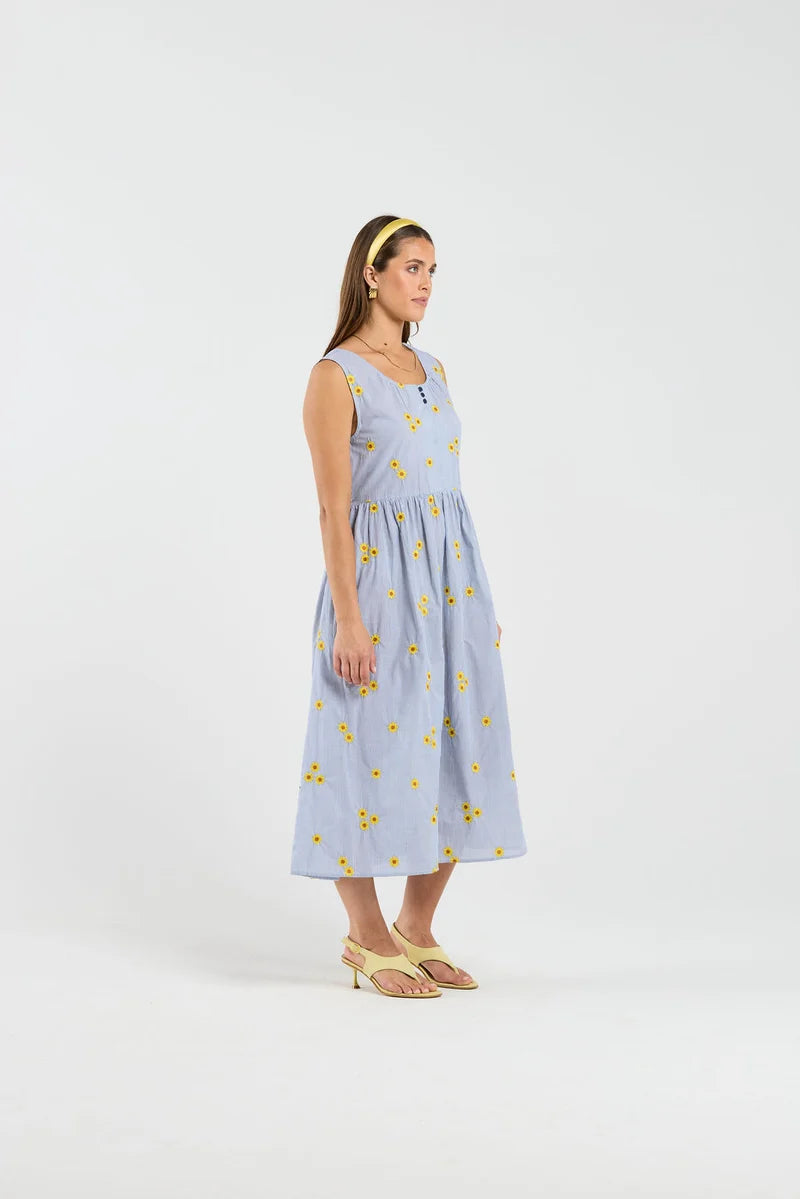 THING THING CASSANDRA DRESS - SUNSTRIPE