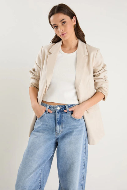 RE:UNION LABEL - PILLAR BLAZER - CREAM