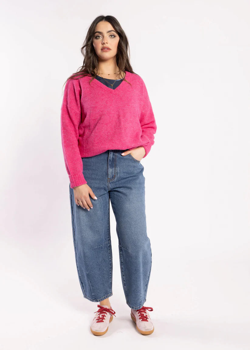 DRAMA THE LABEL ROSALIND JUMPER - CARNATION