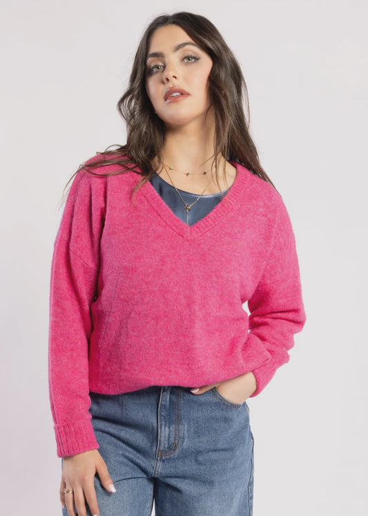 DRAMA THE LABEL ROSALIND JUMPER - CARNATION