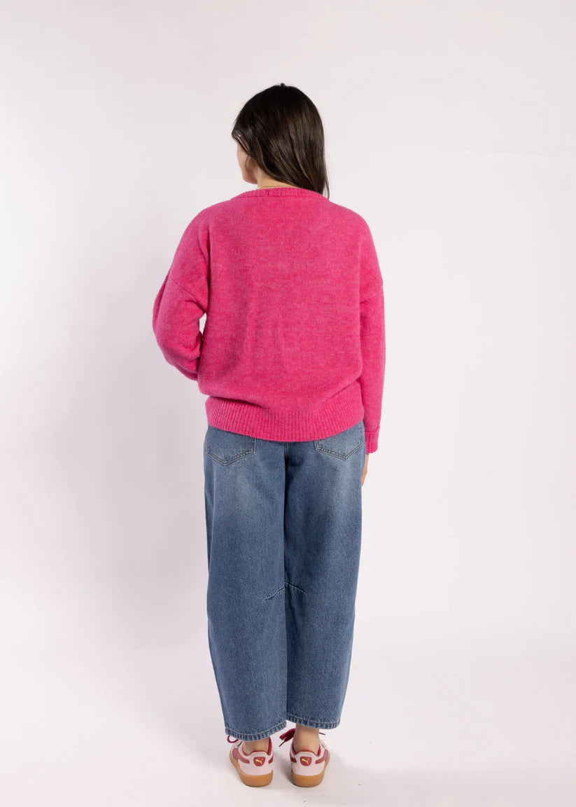 DRAMA THE LABEL ROSALIND JUMPER - CARNATION