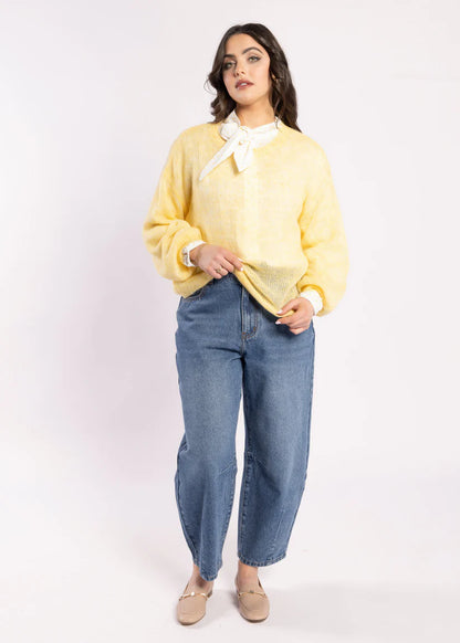DRAMA THE LABEL FEE JUMPER - BUTTERMILK
