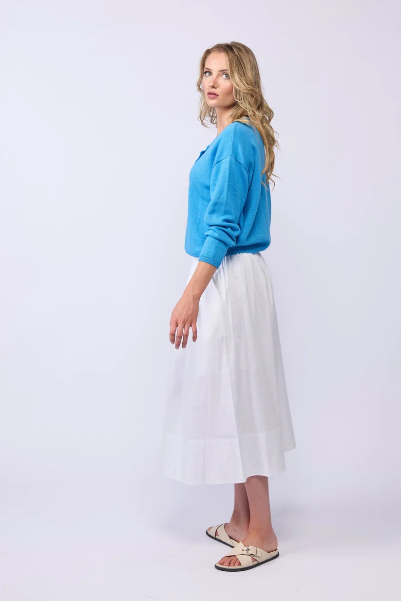 DRAMA THE LABEL DIRECTION SKIRT - WHITE