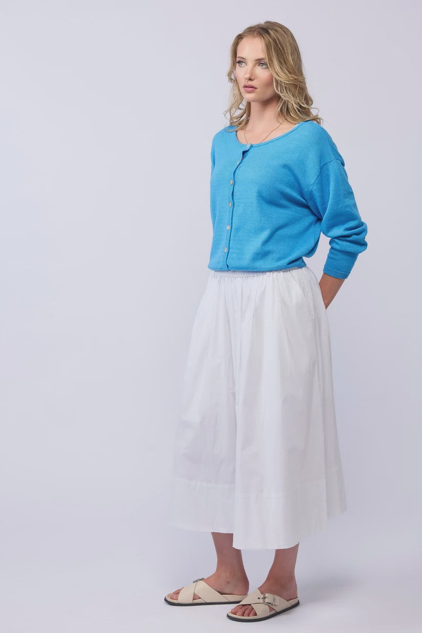 DRAMA THE LABEL DIRECTION SKIRT - WHITE