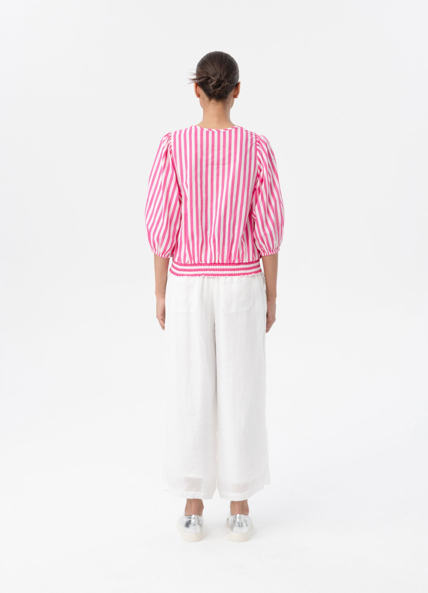 BLACKLIST ZURICH TOP - PINK STRIPE