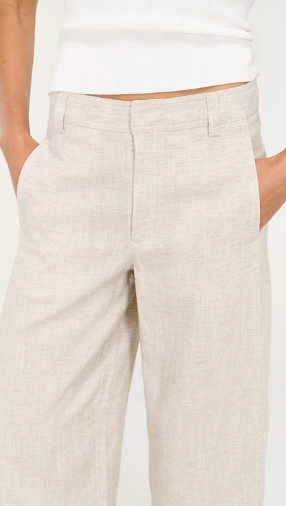 STAPLE THE LABEL NEVE BARRELL LEG PANT - OAT