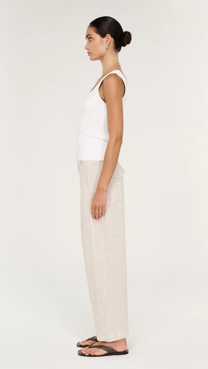 STAPLE THE LABEL NEVE BARRELL LEG PANT - OAT