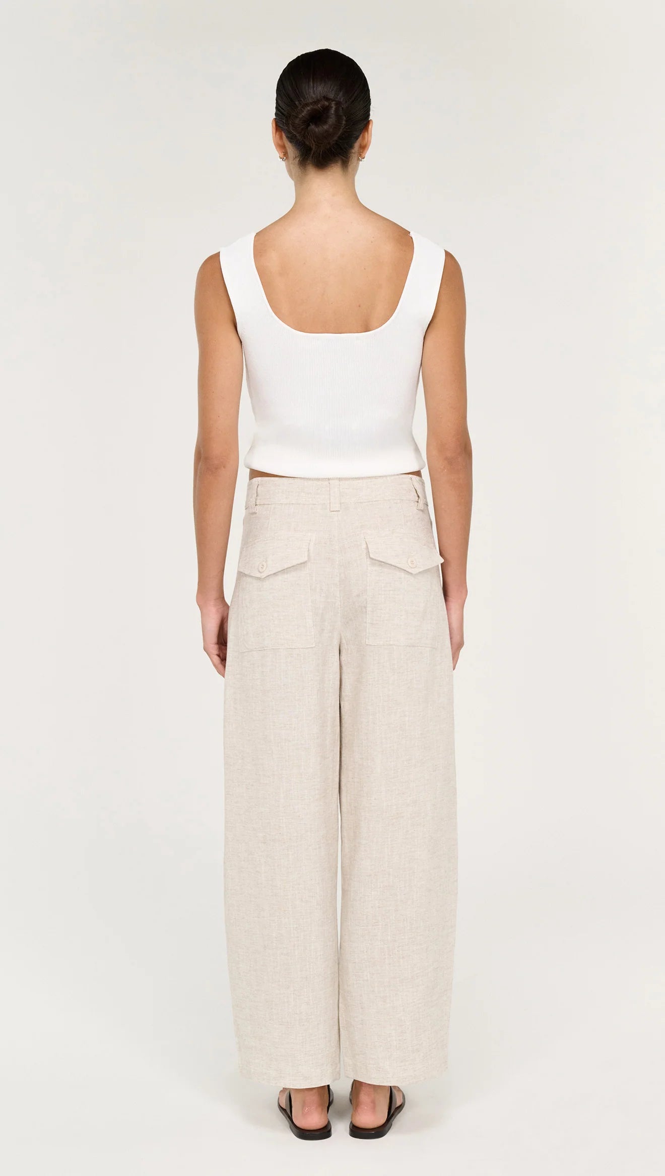 STAPLE THE LABEL NEVE BARRELL LEG PANT - OAT