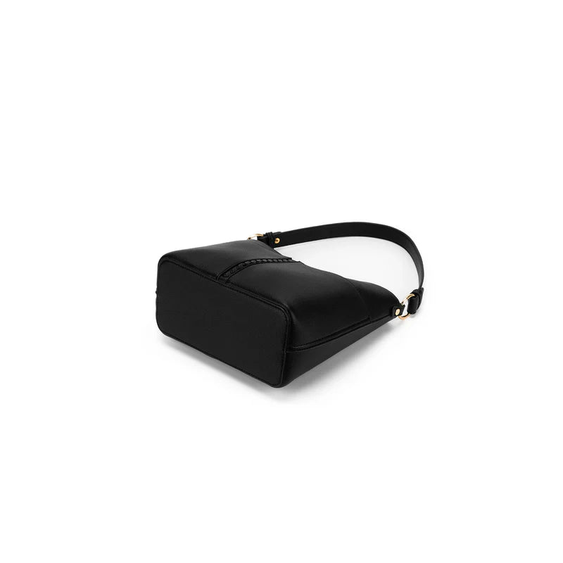 BLACK CAVIAR MELODY CROSSBODY BAG - BLACK