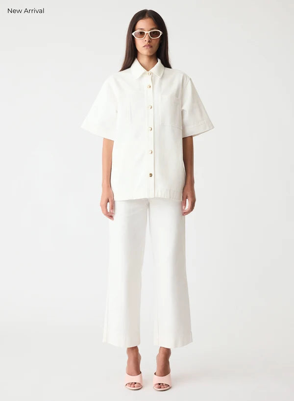 ESMAEE CAPILLA DENIM SHIRT - IVORY