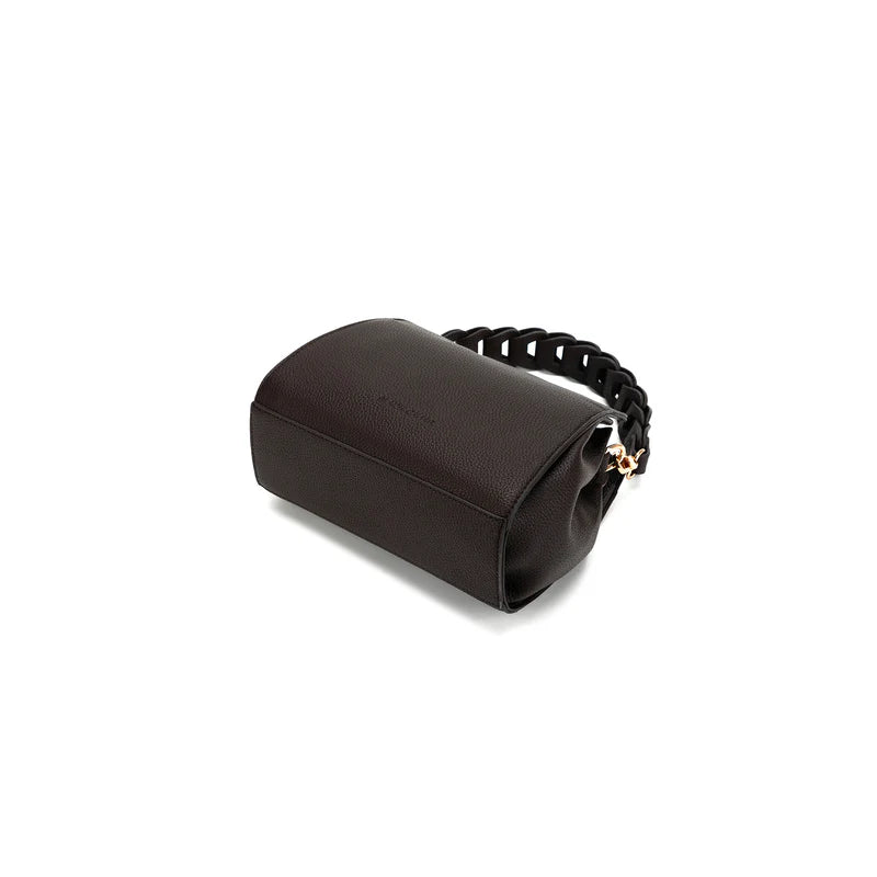 BLACK CAVIAR LUA PLAIT HANDBAG - COCO