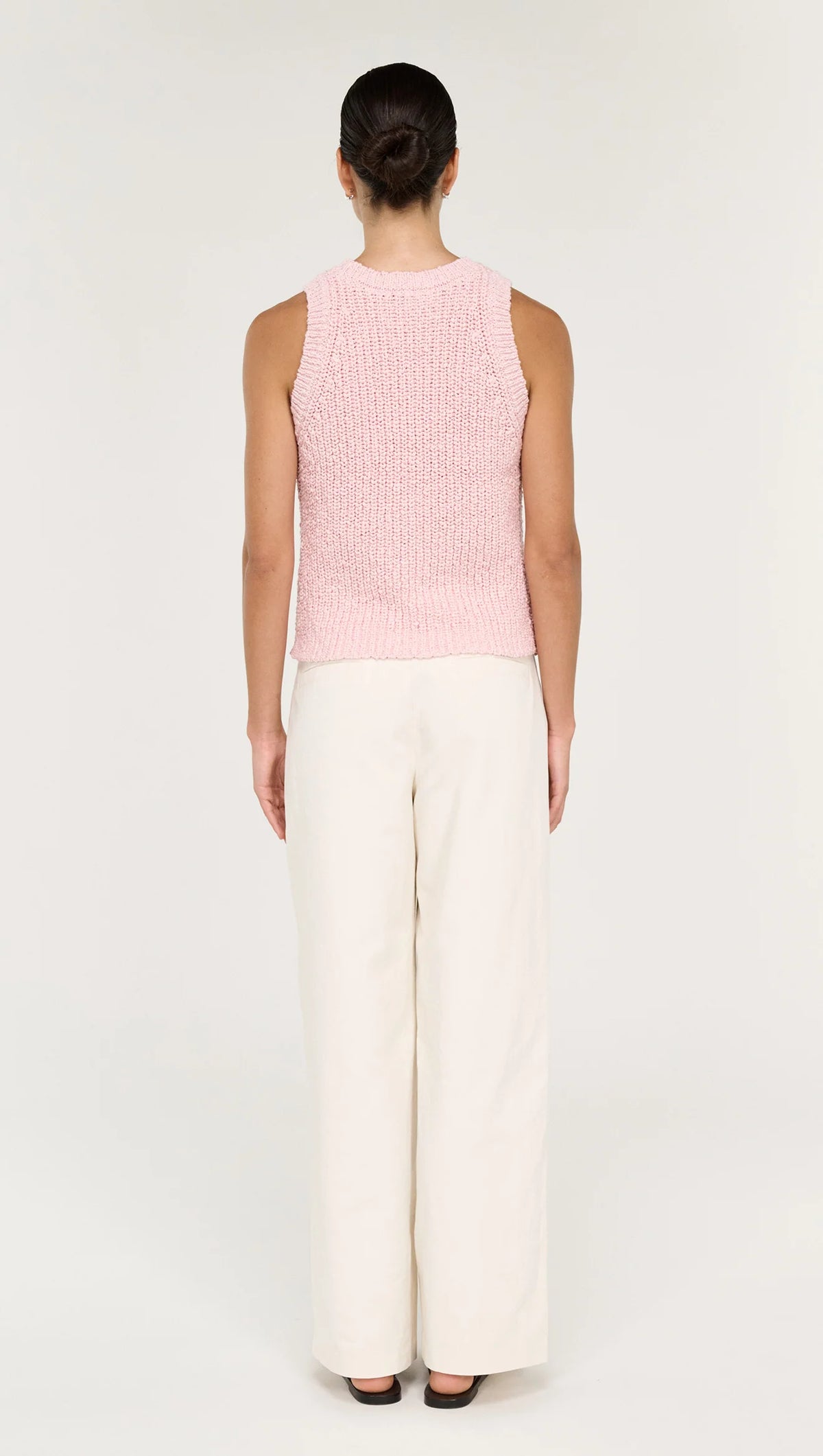 STAPLE THE LABEL COVE KNIT TANK - ROSE PINK