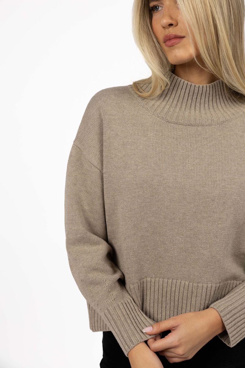 HUMIDITY LIFESTYLE SERA JUMPER - MUSHROOM