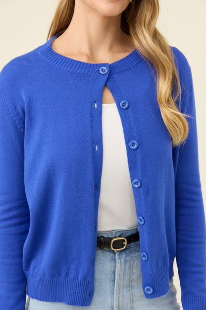 ISLE OF MINE - DARBY CARDIGAN - COBALT