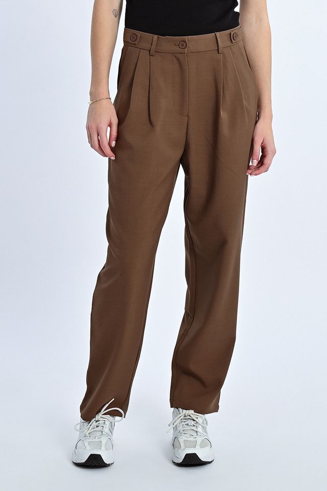 LILI SIDONIO WOVEN PANTS - BROWN