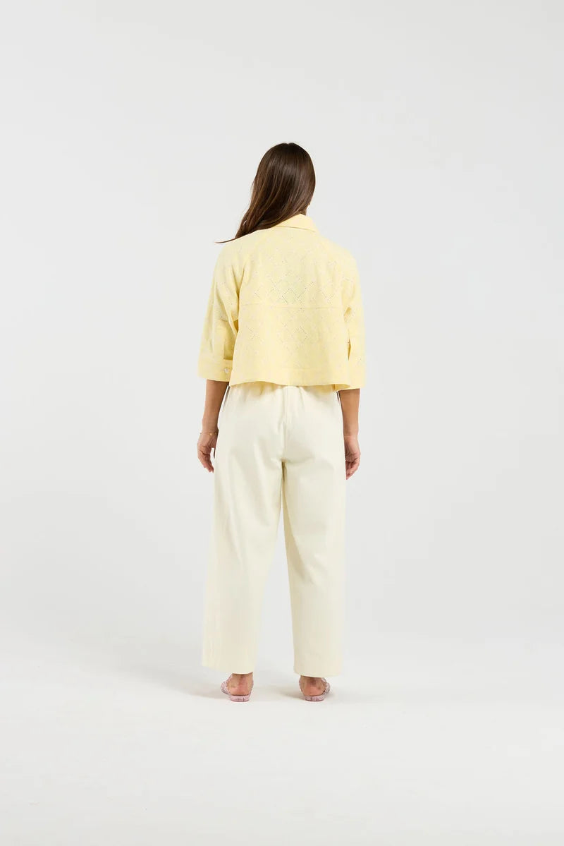 THING THING VELA SHIRT - BUTTERCUP BOWS - YELLOW