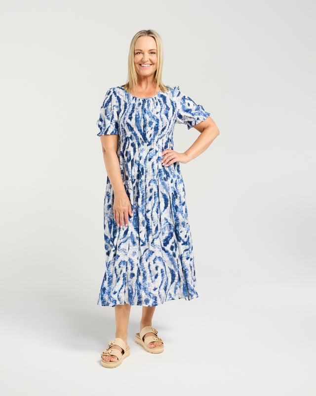 SEDUCE FALLON DRESS - BLUE MIST
