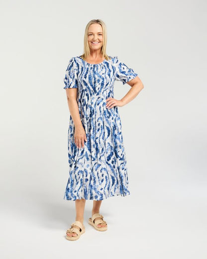 SEDUCE FALLON DRESS - BLUE MIST