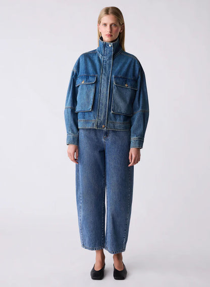 ESMAEE TERMINAL DENIM JACKET - BLUE DENIM