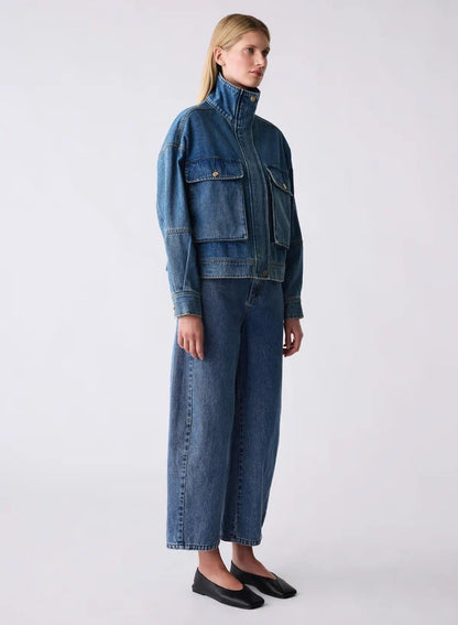 ESMAEE TERMINAL DENIM JACKET - BLUE DENIM
