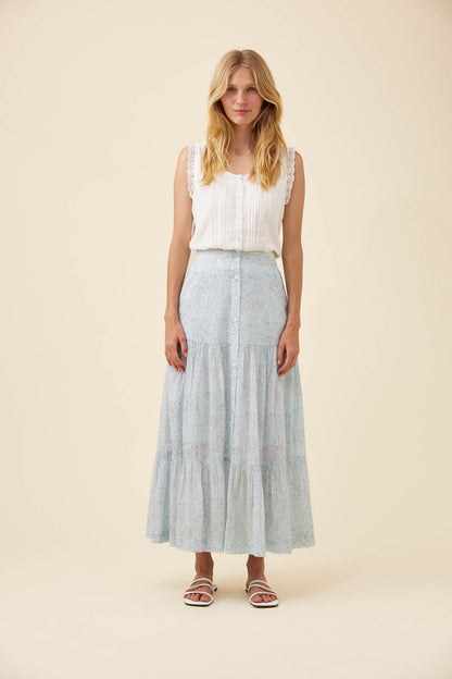ISLE OF MINE WILMA SKIRT - LIGHT BLUE