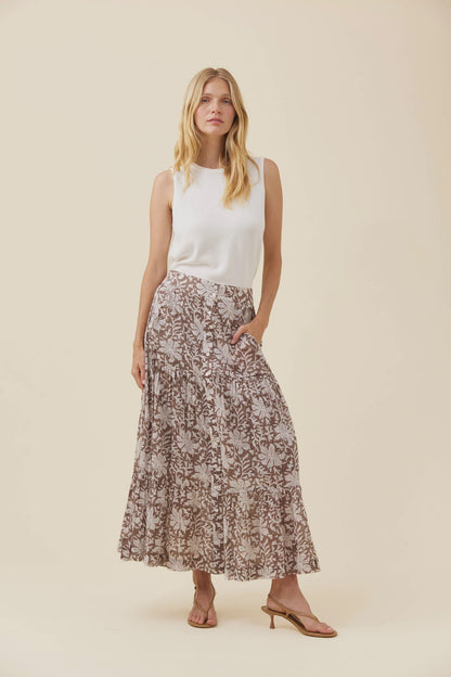 ISLE OF MINE WILMA SKIRT - TAUPE