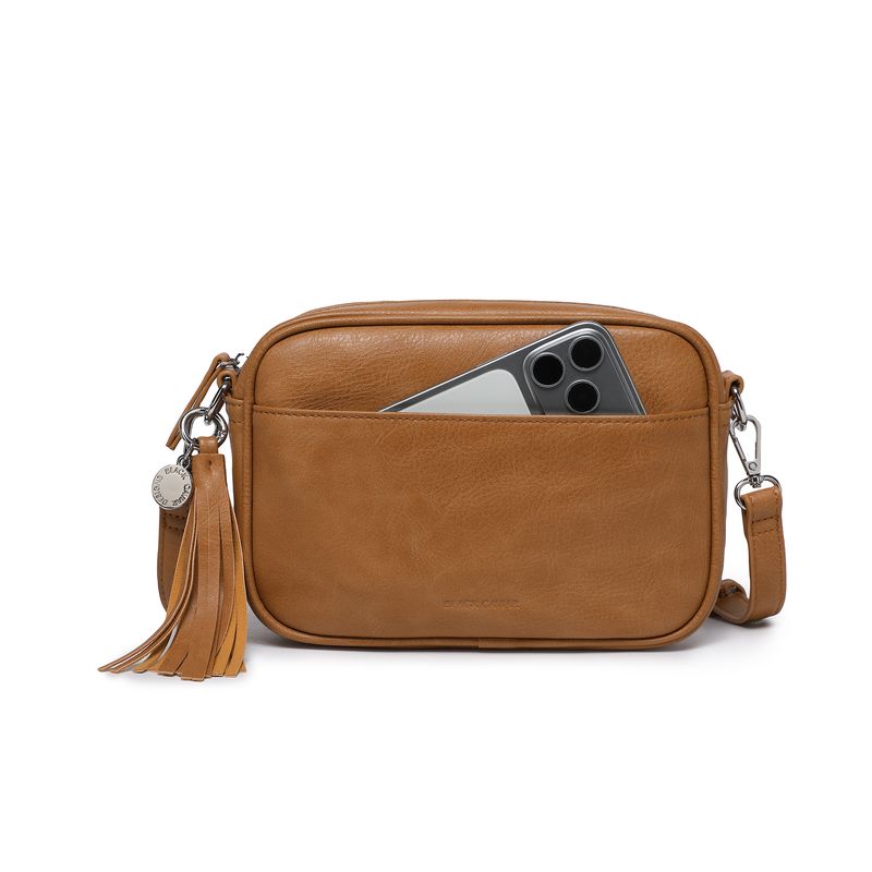 BLACK CAVIAR BAGS - INDIE CROSSBODY - TAN