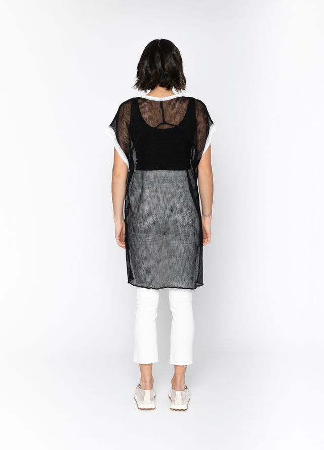 BLACKLIST LORENZA TUNIC - BLACK + WHITE TRIM